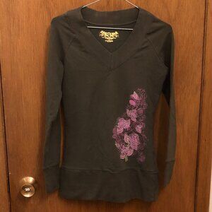 Dynamite Dark Green V-Neck Sweater - Size Medium